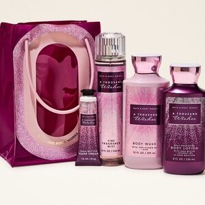 Bath & Body Works Pink Sparkle 'A Thousand Wishes' Bath & Body Gift Set